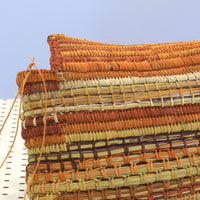 Aboriginal Artwork by Susan Marrkula Lalamurrmauwuy, Gapuwiyak - Woven Bag (22x12cm)