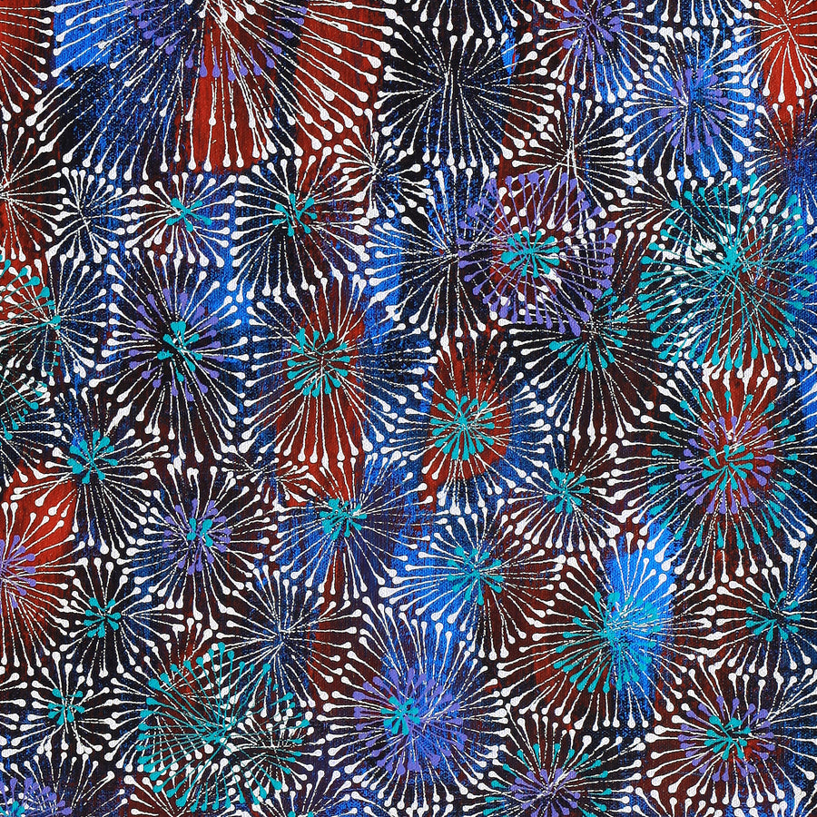 Aboriginal Artwork by Sylvaria Napurrurla Walker, Jitilypuru Jukurrpa, 61x46cm