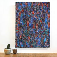 Aboriginal Art by Sylvaria Napurrurla Walker, Jitilypuru Jukurrpa, 61x46cm - ART ARK®