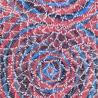 Aboriginal Artwork by Sylvaria Napurrurla Walker, Jitilypuru Jukurrpa, 91x30cm