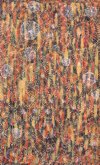 Aboriginal Artwork by Sylvaria Napurrurla Walker, Jitilypuru Jukurrpa, 76x46cm