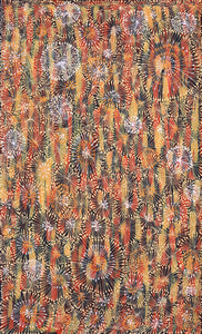 Aboriginal Artwork by Sylvaria Napurrurla Walker, Jitilypuru Jukurrpa, 76x46cm - ART ARK®