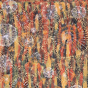Aboriginal Artwork by Sylvaria Napurrurla Walker, Jitilypuru Jukurrpa, 76x46cm - ART ARK®