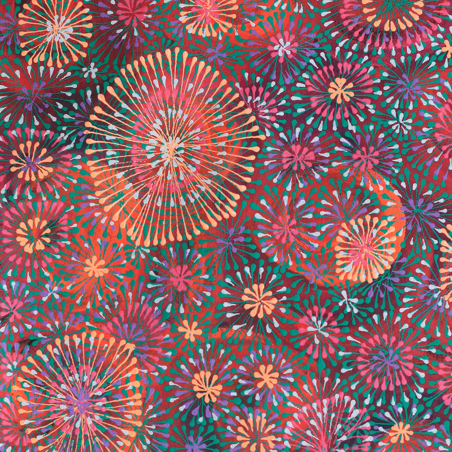 Aboriginal Artwork by Sylvaria Napurrurla Walker, Jitilypuru Jukurrpa, 61x46cm