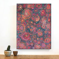 Aboriginal Artwork by Sylvaria Napurrurla Walker, Jitilypuru Jukurrpa, 61x46cm