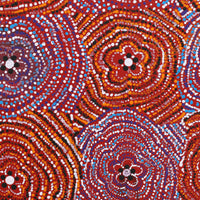 Aboriginal Artwork by Tamika Nangala Cook, Ngurlu Jukurrpa (Native Seed Dreaming), 30x30cm