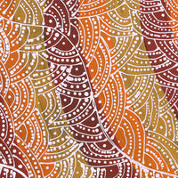 Aboriginal Artwork by Tanya Nungarrayi Collins, Watiya-warnu Jukurrpa (Seed Dreaming), 40x40cm