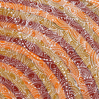 Aboriginal Artwork by Tanya Nungarrayi Collins, Watiya-warnu Jukurrpa (Seed Dreaming), 61x61cm
