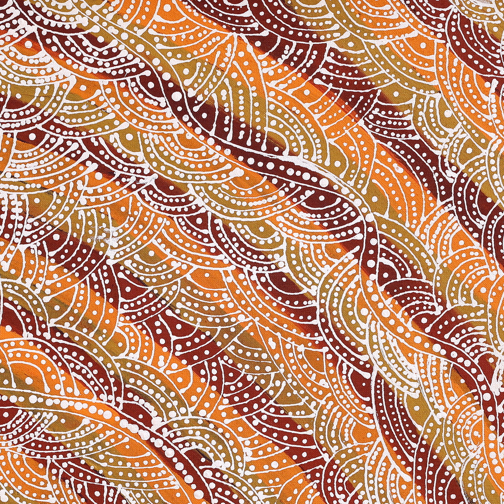 Aboriginal Artwork by Tanya Nungarrayi Collins, Watiya-warnu Jukurrpa (Seed Dreaming), 61x61cm