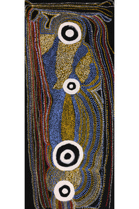 Aboriginal Artwork by Terry Ward, Walka Wiru Ngura Wiru, 107x46cm - ART ARK®