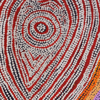 Aboriginal Artwork by Tess Napaljarri Ross, Warlukurlangu Jukurrpa (Fire country Dreaming), 183x91cm