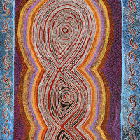 Aboriginal Artwork by Tess Napaljarri Ross, Warlukurlangu Jukurrpa (Fire country Dreaming), 183x91cm