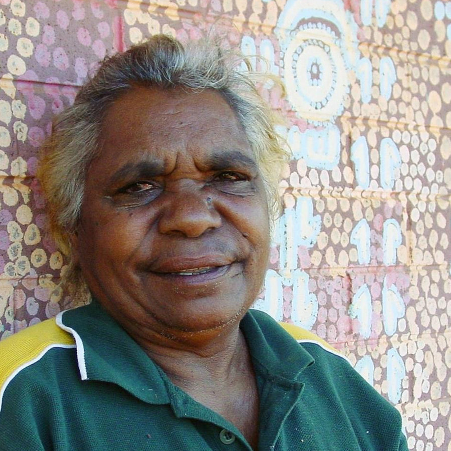 Aboriginal Artwork by Tess Napaljarri Ross, Wardapi Jukurrpa (Goanna Dreaming) - Yarripurlangu, 30x30cm