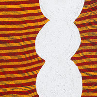 Aboriginal Artwork by Tess Napaljarri Ross, Warlukurlangu Jukurrpa (Fire country Dreaming), 107x107cm