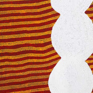 Aboriginal Artwork by Tess Napaljarri Ross, Warlukurlangu Jukurrpa (Fire country Dreaming), 107x107cm - ART ARK®