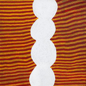 Aboriginal Artwork by Tess Napaljarri Ross, Warlukurlangu Jukurrpa (Fire country Dreaming), 107x107cm - ART ARK®