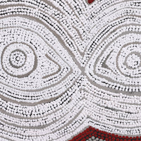 Aboriginal Art by Tess Napaljarri Ross, Warlukurlangu Jukurrpa (Fire country Dreaming), 122x122cm - ART ARK®