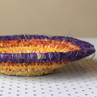 Aboriginal Artwork by Tjanpi basket, Thelma Mclean, Mantamaru (27-29cm)