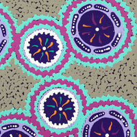Aboriginal Artwork by Theresa Napurrurla Ross, Pamapardu Jukurrpa (Flying Ant Dreaming) - Warntungurru, 30x30cm