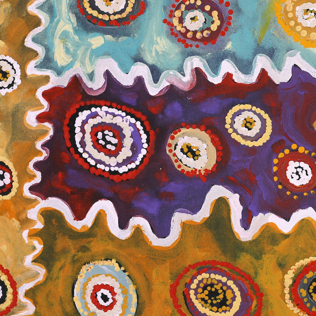 Aboriginal Artwork by Yamangara Thomas Murray, Ngayuku Ngurra, 91x61cm - ART ARK®