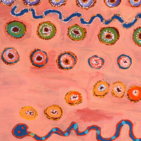 Aboriginal Artwork by Yamangara Thomas Murray, Kampurarpa - Bush Tomatoes, 91x91cm
