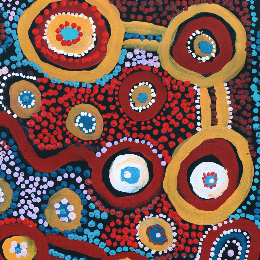 Aboriginal Artwork by Yamangara Thomas Murray, Ngayuku Ngurra, 60x60cm