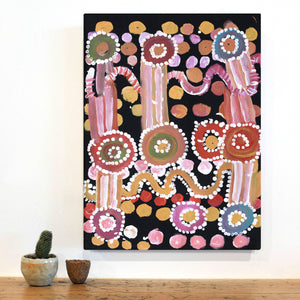 Aboriginal Artwork by Yamangara Thomas Murray, Ngayuku Ngurra, 61x45cm - ART ARK®