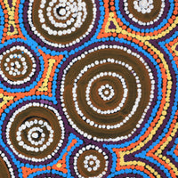 Aboriginal Artwork by Thompson Jangala Brown, Yumari Jukurrpa (Yumari Dreaming), 30x30cm