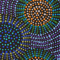 Aboriginal Artwork by Tina Napangardi Martin, Jinti-parnta Jukurrpa, 30x30cm