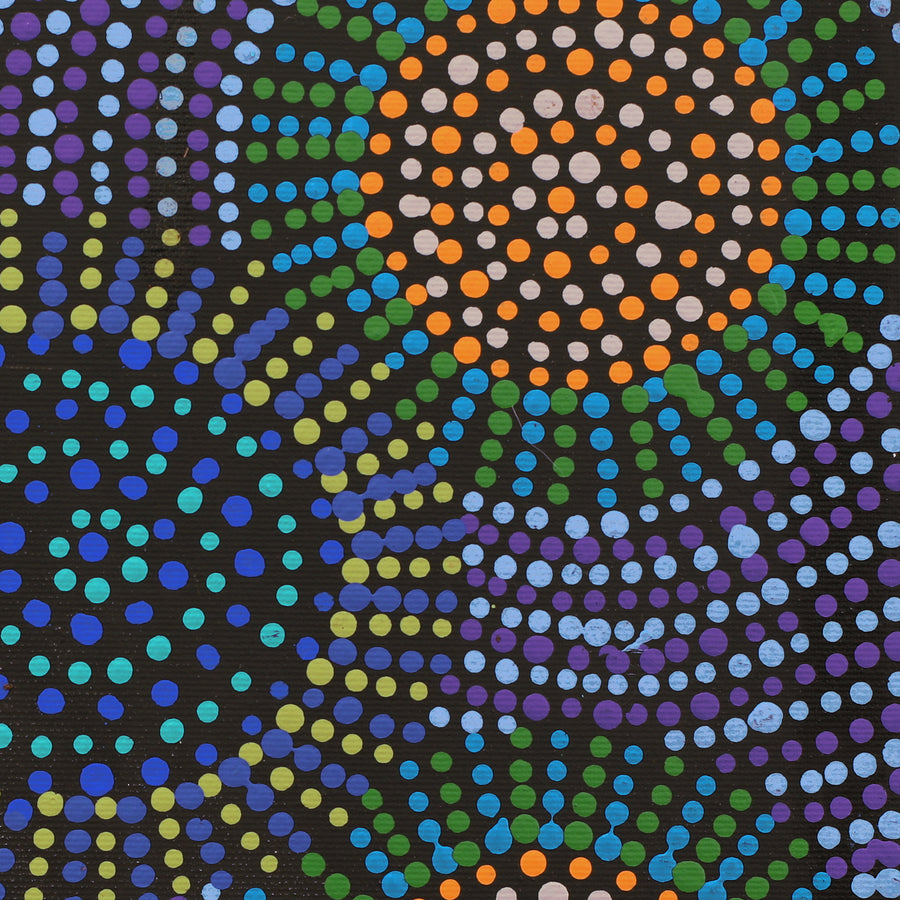 Aboriginal Artwork by Tina Napangardi Martin, Jinti-parnta Jukurrpa, 30x30cm