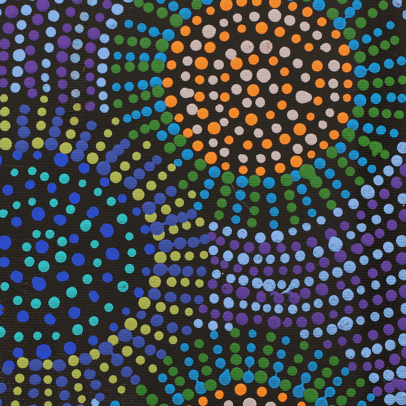 Aboriginal Artwork by Tina Napangardi Martin, Jinti-parnta Jukurrpa, 30x30cm