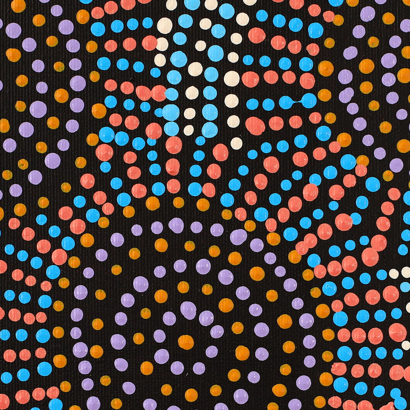 Aboriginal Artwork by Tina Napangardi Martin, Jinti-parnta Jukurrpa, 30x30cm