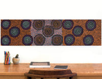 Aboriginal Artwork by Tina Napangardi Martin, Jintiparnta Jukurrpa (Desert Truffle Dreaming) - Mina Mina, 122x30cm