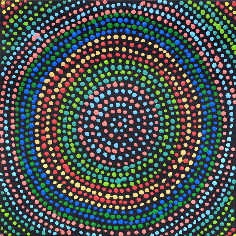 Aboriginal Artwork by Tina Napangardi Martin, Jinti-parnta Jukurrpa, 30x30cm