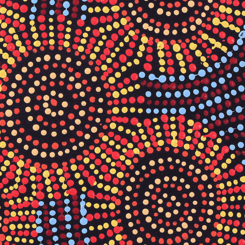 Aboriginal Artwork by Tina Napangardi Martin, Jinti-parnta Jukurrpa, 30x30cm