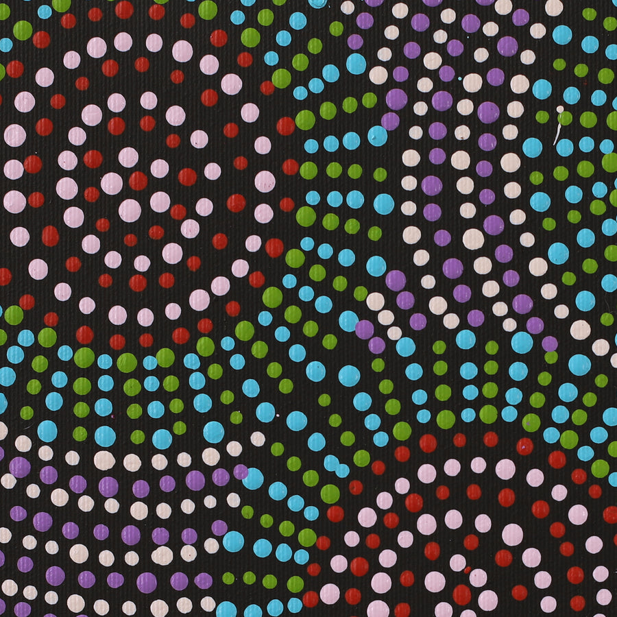 Aboriginal Artwork by Tina Napangardi Martin, Jinti-parnta Jukurrpa, 30x30cm
