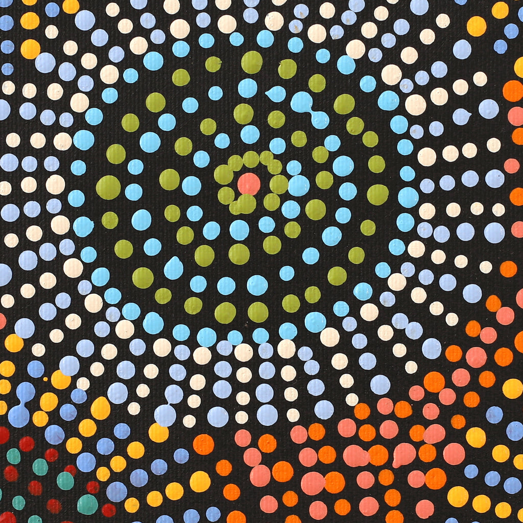 Aboriginal Artwork by Tina Napangardi Martin, Jinti-parnta Jukurrpa, 30x30cm