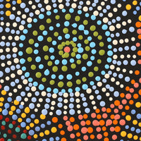 Aboriginal Artwork by Tina Napangardi Martin, Jinti-parnta Jukurrpa, 30x30cm