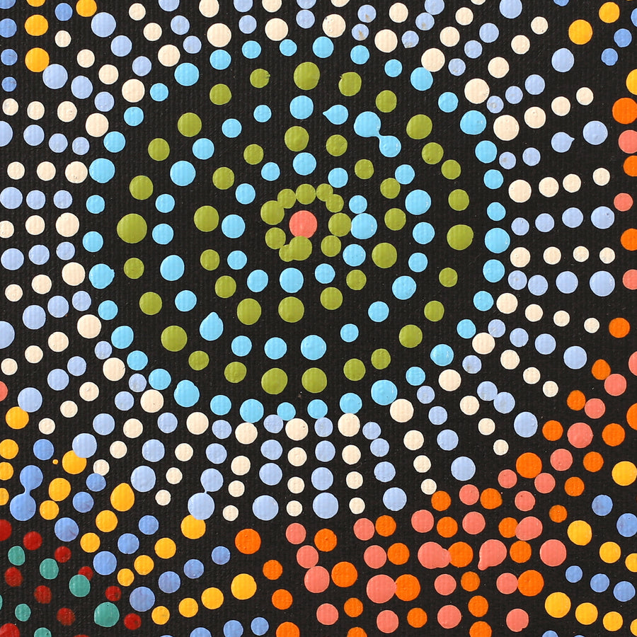 Aboriginal Artwork by Tina Napangardi Martin, Jinti-parnta Jukurrpa, 30x30cm