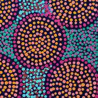 Aboriginal Artwork by Tina Napangardi Martin, Jinti-parnta Jukurrpa, 30x30cm