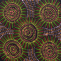 Aboriginal Artwork by Tina Napangardi Martin, Jinti-parnta Jukurrpa, 30x30cm