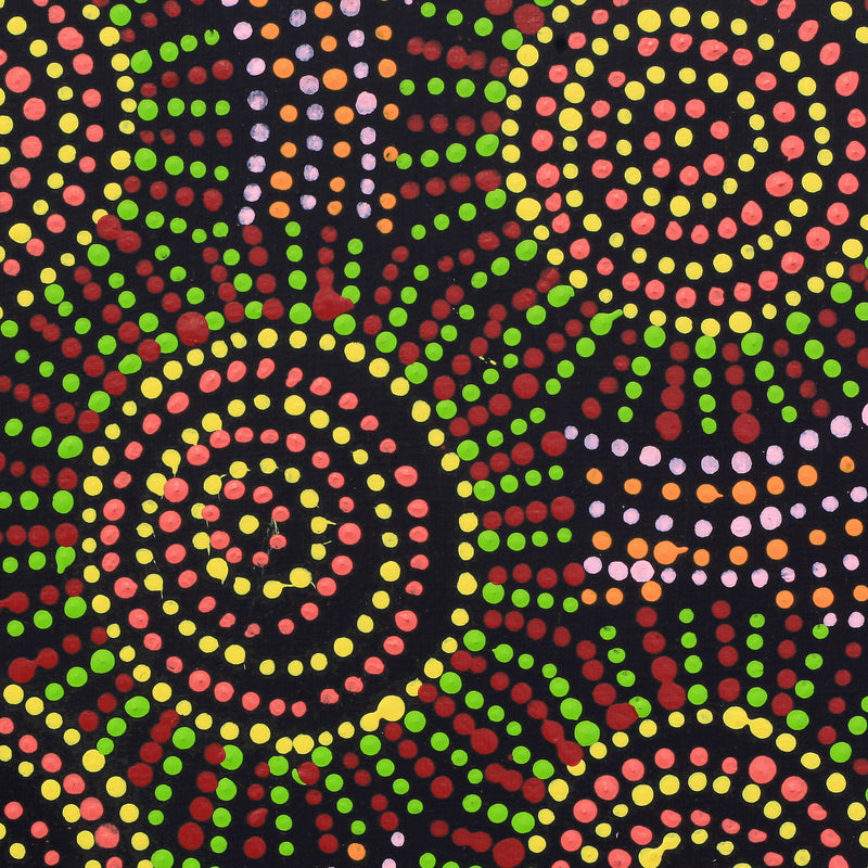 Aboriginal Artwork by Tina Napangardi Martin, Jinti-parnta Jukurrpa, 30x30cm