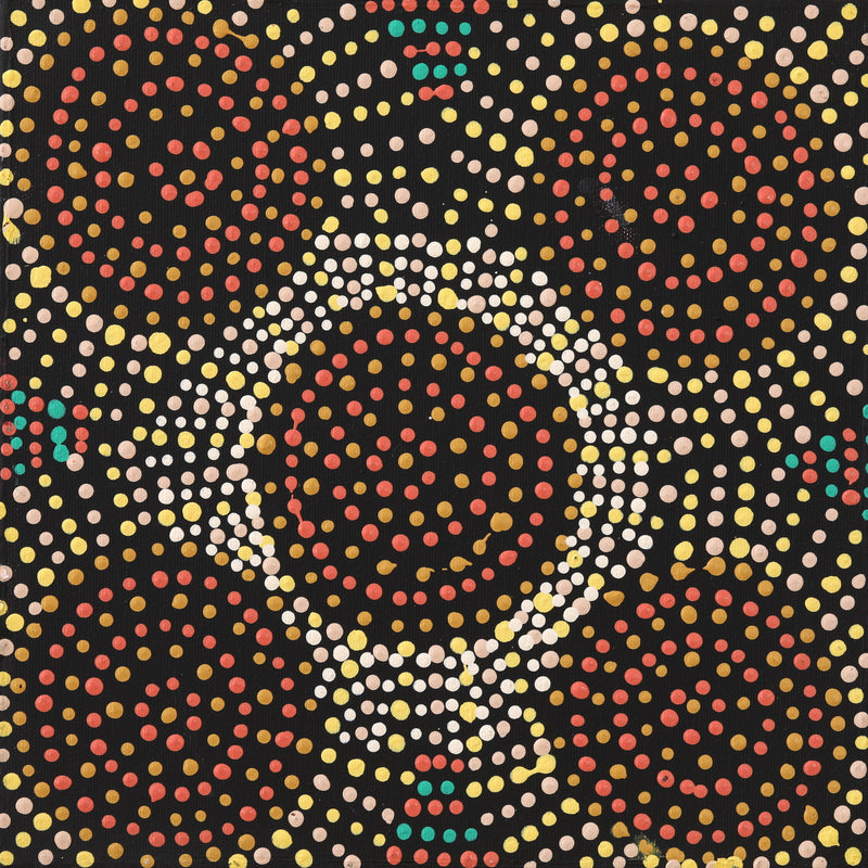 Aboriginal Artwork by Tina Napangardi Martin, Jinti-parnta Jukurrpa, 30x30cm