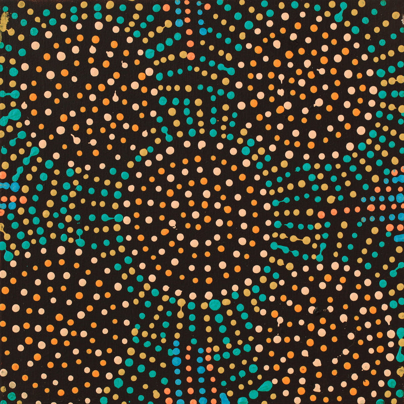 Aboriginal Artwork by Tina Napangardi Martin, Jinti-parnta Jukurrpa, 30x30cm