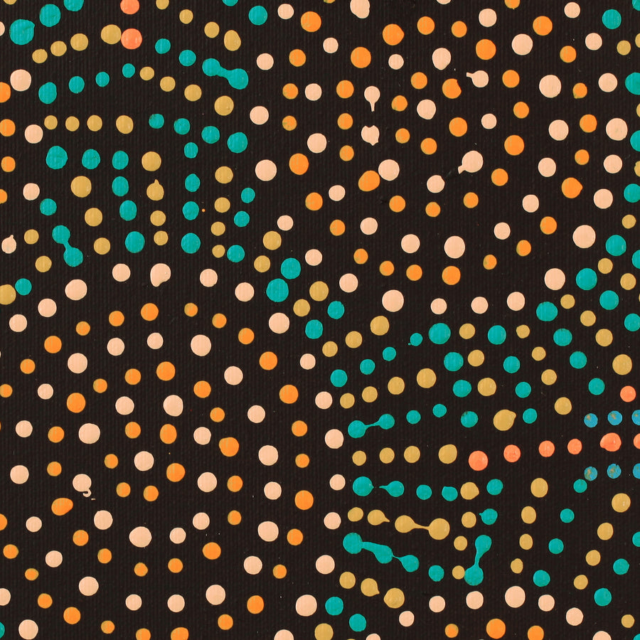 Aboriginal Artwork by Tina Napangardi Martin, Jinti-parnta Jukurrpa, 30x30cm