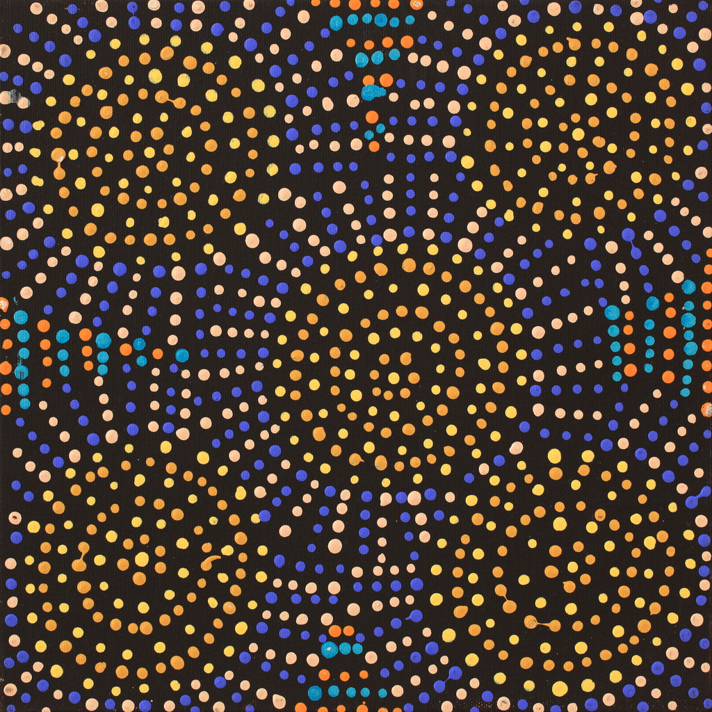 Aboriginal Artwork by Tina Napangardi Martin, Jinti-parnta Jukurrpa, 30x30cm