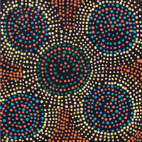 Aboriginal Artwork by Tina Napangardi Martin, Jinti-parnta Jukurrpa, 30x30cm