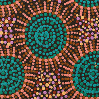 Aboriginal Art by Tina Napangardi Martin, Jinti-parnta Jukurrpa, 30x30cm - ART ARK®