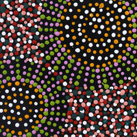 Aboriginal Artwork by Tina Napangardi Martin, Jinti-parnta Jukurrpa, 30x30cm