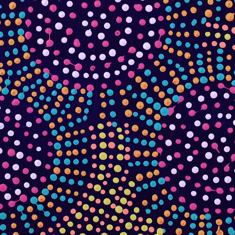 Aboriginal Artwork by Tina Napangardi Martin, Jinti-parnta Jukurrpa, 30x30cm